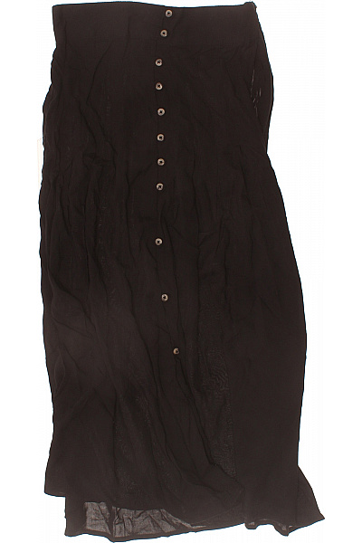 Sublevel Dámská černá Dlouhá Sukně S Knoflíky Vel. M