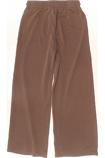 Dámské tepláky hnědé volnočasové polyesterové široké Vel. 38 | Unimoda | obrázek 2