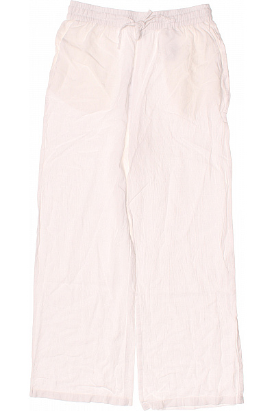 VERO MODA Dámské lněné široké volnočasové kalhoty bílé Velikost EU XS | VERO MODA | obrázek 2