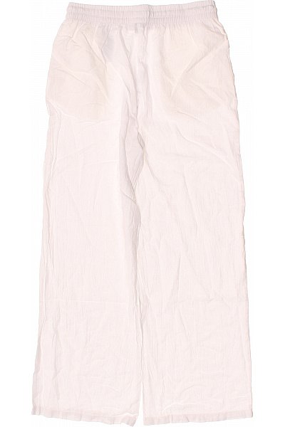 VERO MODA Dámské lněné široké volnočasové kalhoty bílé Velikost EU XS | VERO MODA | obrázek 3