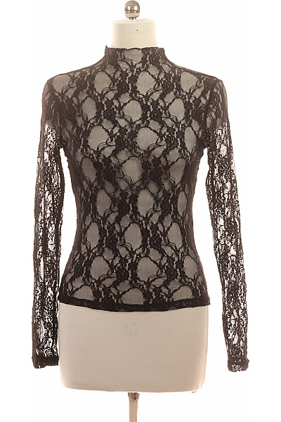 Dámská krajková halenka se stojáčkem a dlouhým rukávem Vel. EU M | Unimoda | obrázek 2