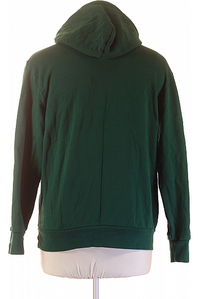 ADIDAS pánská bavlněná mikina s kapucí a potiskem přes hlavu zelená Vel. l | ADIDAS | obrázek 3