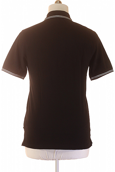 bugatti Pánské bavlněné tričko s krátkým rukávem a límečkem černé barvy Velikost M | bugatti | obrázek 3