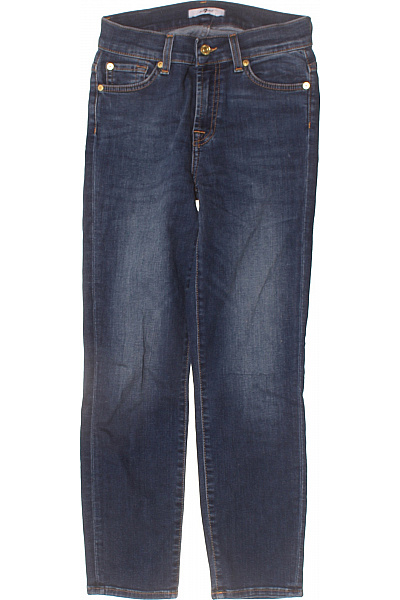 7 For All Mankind Dámské Džíny Strečové úzké Modré Vel. 25