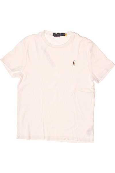 Ralph Lauren Pánské Tričko S Krátkým Rukávem Bílé Basic Vel. EU M