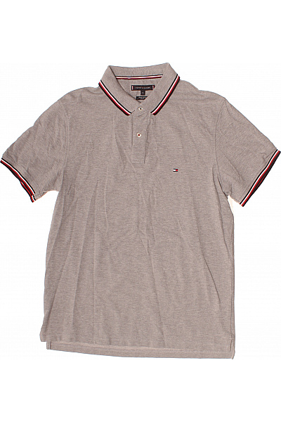 TOMMY HILFIGER Pánské tričko polo s krátkým rukávem šedé Vel. EU XL | TOMMY HILFIGER | obrázek 2