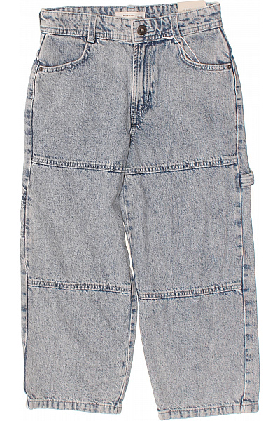 reserved Dívčí džíny modré bavlněné rovné Vel. 128 | reserved | obrázek 2