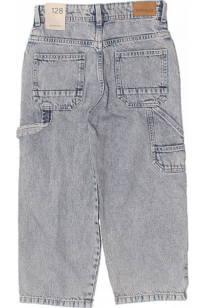 reserved Dívčí džíny modré bavlněné rovné Vel. 128 | reserved | obrázek 3