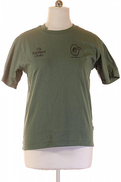 New Balance Pánské tričko s krátkým rukávem a potiskem zelené bavlněné Vel. EU L | New Balance | obrázek 2