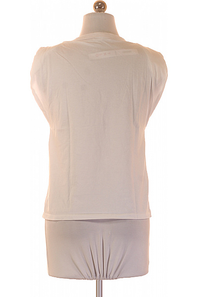 MANGO Dámské tričko bez rukávů bílé bavlněné basic Vel. EU XS | MANGO | obrázek 3