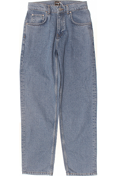 Dámské Džíny Volné Modré Bavlněné S Kapsami Vintage Vel. M