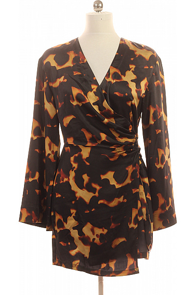 Dámské zavinovací šaty s dlouhým rukávem a zvířecím vzorem Velikost EU 38 | Unimoda | obrázek 2