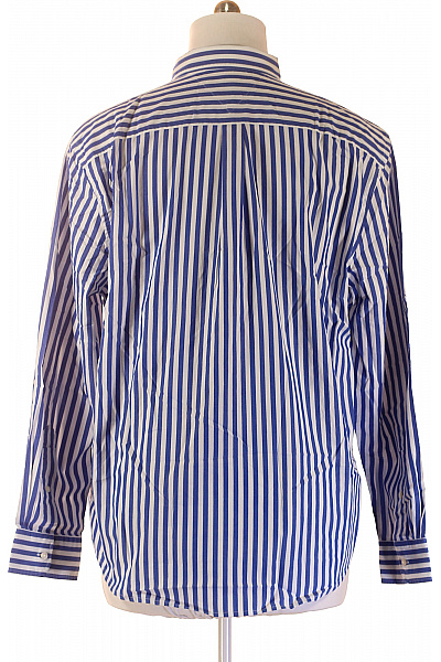 TOMMY HILFIGER Pánské košile s dlouhým rukávem pruhovaná modrá bavlněné ležérní Velikost EU XL | TOMMY HILFIGER | obrázek 2