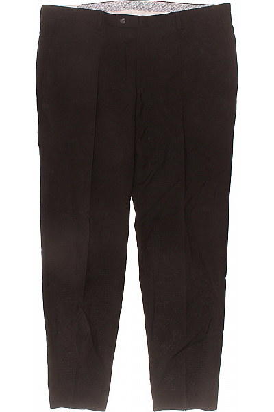 BALDESSARINI Pánské Bavlněné Kalhoty černé Elegantní Rovné Volnočasové Vel. EU 56