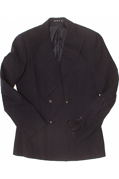HARRY BROWN Pánské černé Dvouřadé Sako Elegantní Business Volnočasové Vel. 36