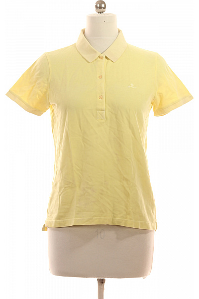 GANT Dámské žluté Polo Tričko S Krátkým Rukávem A Výšivkou Vel. M