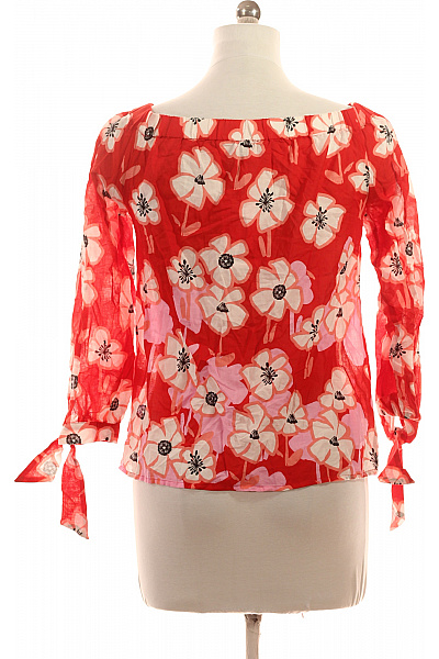 Emily van den Bergh Dámská červená halenka s dlouhým rukávem a květinovým potiskem Vel. EU 34 | Emily van den Bergh | obrázek 3