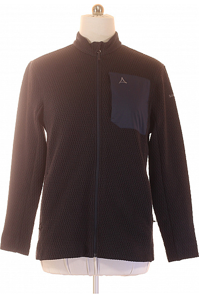 SCHOFFEL Pánská černá Mikina Na Zip S Dlouhým Rukávem A Límečkem Vel. XXL