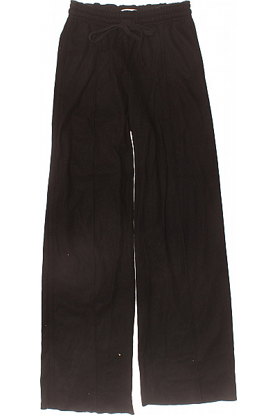 VINCE. Dámské Vlněné Volnočasové Kalhoty S Mašlí černé Velikost Xxs