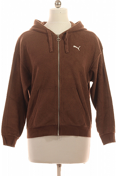 Puma dámská hnědá bavlněná mikina s kapucí na zip Vel. EU M | Puma | obrázek 2
