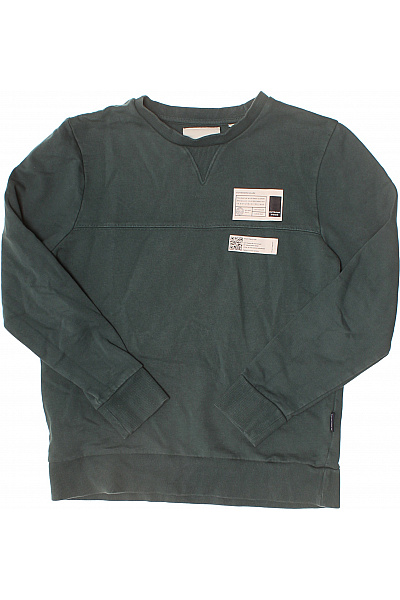 TOMMY HILFIGER Dětská chlapecká bavlněná mikina zelená Vel. 164 CM | TOMMY HILFIGER | obrázek 2