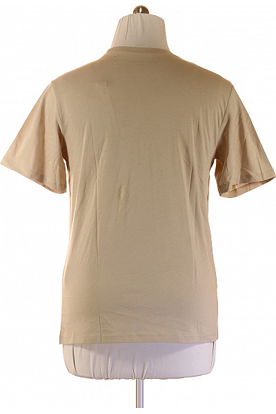 JACK & JONES béžové tričko s krátkým rukávem a potiskem Velikost L | JACK & JONES | obrázek 3