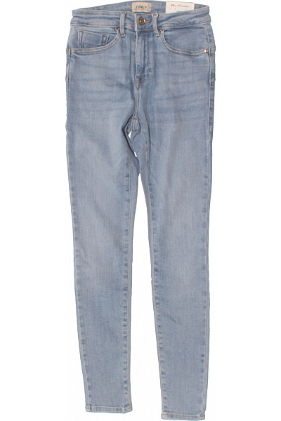 ONLY Dámské Džíny Skinny Strečové S Vysokým Pasem Modré Vel. EU 30