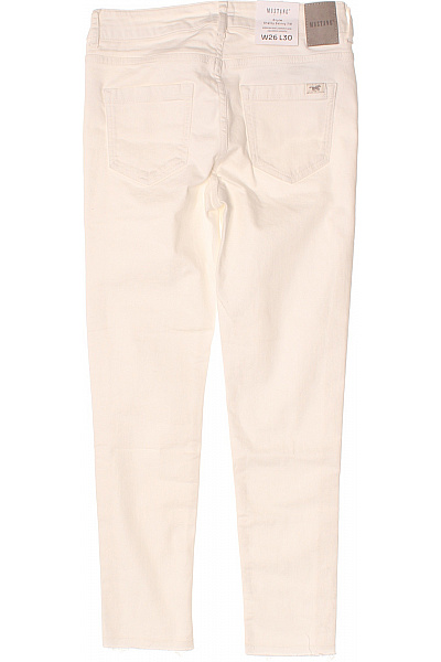 MUSTANG Dámské bavlněné džíny s vysokým pasem zkrácené béžové Velikost 26/30 | MUSTANG | obrázek 2