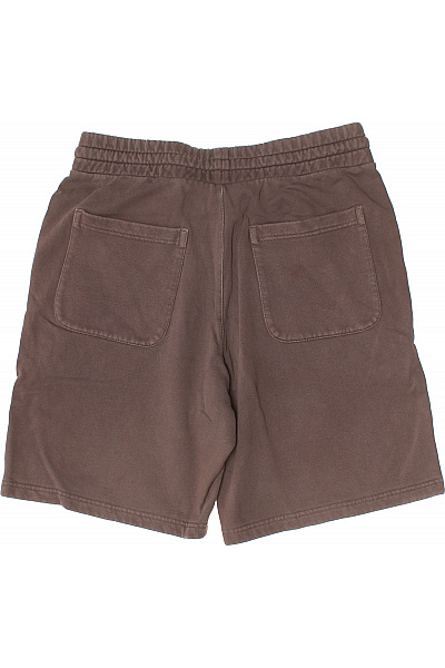 JUVIA Pánské teplákové kraťasy bavlněné hnědé s kapsami volnočasové Velikost M | JUVIA | obrázek 2