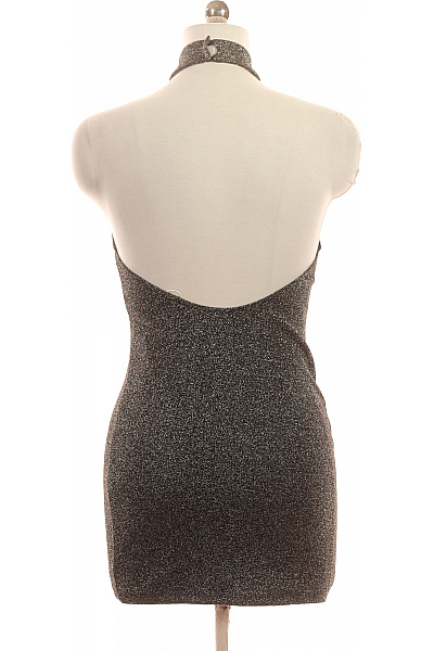 Bershka dámské šaty bez rukávů třpytivé společenské mini Velikost M | Bershka | obrázek 2