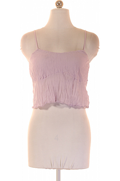 dámské tričko bez rukávů crop top fialové Velikost EU 36 | Unimoda | obrázek 2