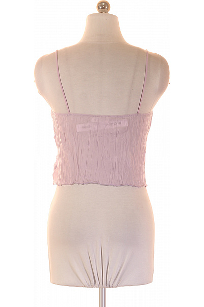 dámské tričko bez rukávů crop top fialové Velikost EU 36 | Unimoda | obrázek 3