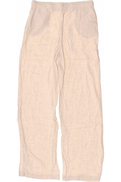 ONLY Dívčí lněné kalhoty béžové volné Velikost 14 let/164 cm | ONLY | obrázek 2