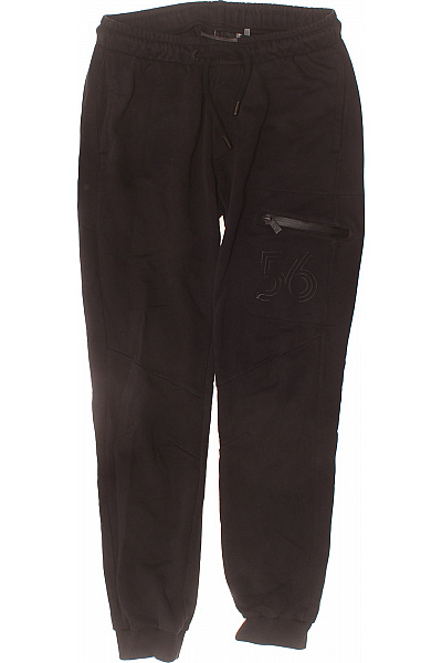 Toni Sailer Pánské černé Tepláky Cargo S Kapsami A Potiskem 56 Velikost M