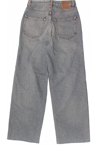 Dámské džíny modré volné se širokými nohavicemi děravé vintage Velikost 25/32 | Unimoda | obrázek 2