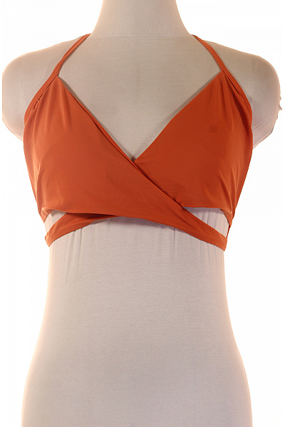 Dámské oranžové plavky crop top za krk na zavazování Vel. EU 42 | Unimoda | obrázek 2