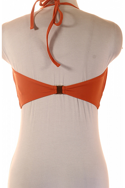 Dámské oranžové plavky crop top za krk na zavazování Vel. EU 42 | Unimoda | obrázek 3