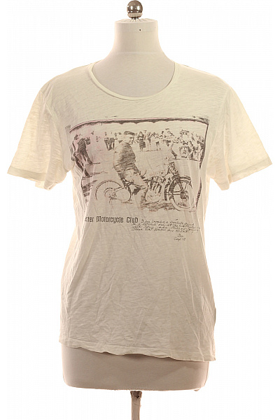 SELECTED Dámské Tričko S Krátkým Rukávem A Potiskem Vintage Vel. M