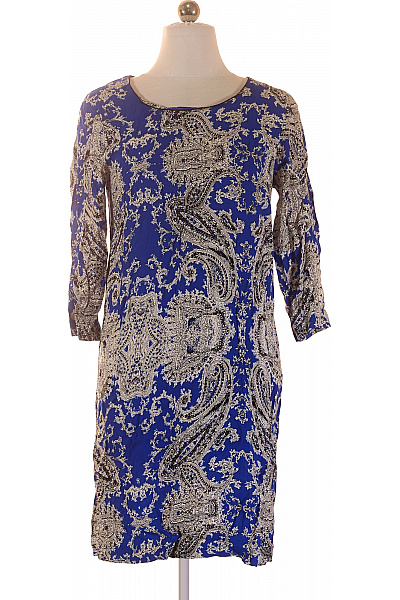 InWear modré šaty s krátkým rukávem a paisley vzorem volnočasové Vel. 36 | InWear | obrázek 2
