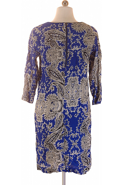InWear modré šaty s krátkým rukávem a paisley vzorem volnočasové Vel. 36 | InWear | obrázek 3