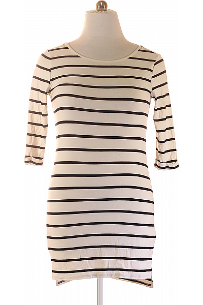 OBJECT Dámské šaty s dlouhým rukávem pruhované volnočasové viskózové Velikost L | OBJECT | obrázek 2