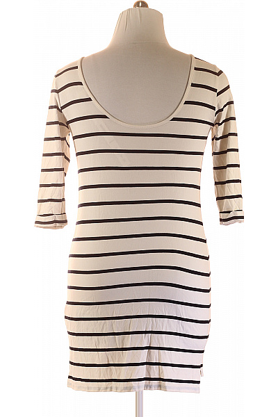 OBJECT Dámské šaty s dlouhým rukávem pruhované volnočasové viskózové Velikost L | OBJECT | obrázek 3