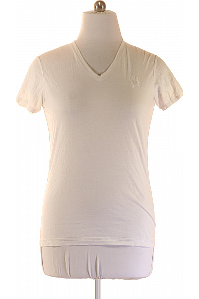 DIESEL Dámské tričko bílé s krátkým rukávem a výšivkou basic Vel. L | DIESEL | obrázek 2