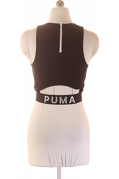 Puma dámské tričko bez rukávů černé bavlněné fitness crop top Velikost S | Puma | obrázek 2