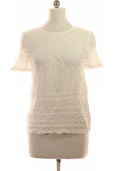 ANINE BING Dámská halenka bílá krátký rukáv krajková madeirová romantická letní Vel. EU S | ANINE BING | obrázek 2