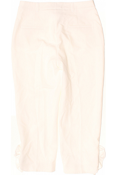 River Island Béžové elegantní tříčtvrteční kalhoty s ozdobnými knoflíky Velikost 12 | River Island | obrázek 2