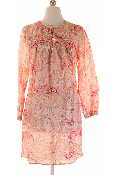 InWear dámské šaty s dlouhým rukávem růžové paisley volnočasové boho Vel. EU 36 | InWear | obrázek 2