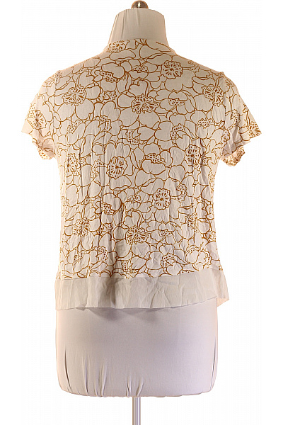 Marks & Spencer Bílá halenka s květinovým potiskem a krátkým rukávem Velikost EU 44 | Marks & Spencer | obrázek 3