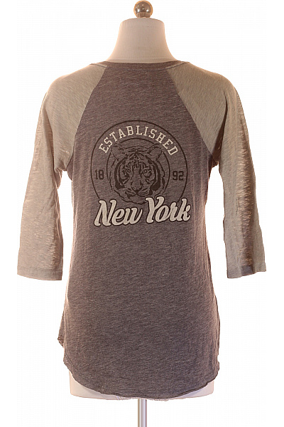 Abercrombie&Fitch Dámské tričko s nápisem NYC raglánový rukáv Velikost S | Abercrombie&Fitch | obrázek 3