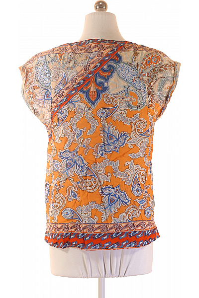 Seidensticker Dámská halenka s krátkým rukávem a potiskem oranžová bavlněná boho Vel. 36 | Seidensticker | obrázek 3